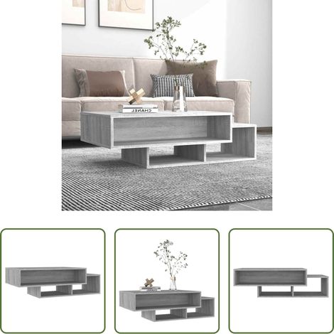 Holzwerkstoff Couchtisch - Couchtisch Grau Sonoma 105x55x32 cm Holzwerkstoff (1/5)