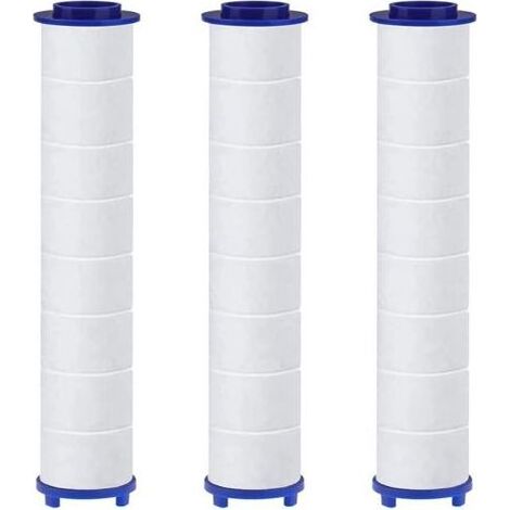 Lot de 3 Filtres en Coton PP avec Billes de Sulfite de Calcium pour HAPPUP Pommeau de Douche, Cartouche Sédiment Filtrée, Filtre Pomme Douche 10,5x2 cm (1/5)