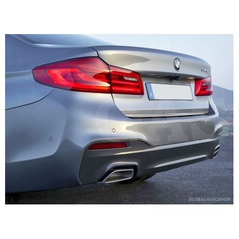BMW Serie 5 G30 Sedán - molduras cromadas, tapa del maletero, parte trasera (1/5)
