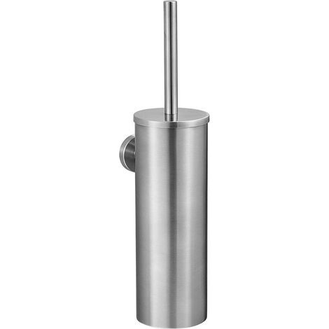 Stainless Steel Toilet Brush, Wall-Mounted Toilet Brush with Antibacterial Brush Holder, Toilet Brush for Toilets (1/5)