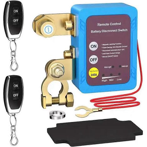 Ensemble de coupe-batterie 12 V 500 A pour télécommande de voiture avec protection contre les fuites à la terre (1/5)