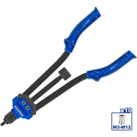 Kit rivetto da 16" + pistola rivettatrice WADFOW, WADFOW.