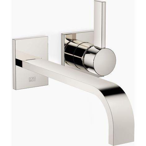 Mitigeur lavabo mural monocommande sans bonde MEM 36862782 Platinum (1/5)
