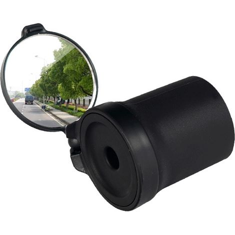 Rétroviseur de guidon de vélo, rétroviseur d'extrémité de guidon rotatif à 360 degrés, rétroviseur de sécurité pour vélo de route et VTT, diamètre 28-32 mm (1/5)
