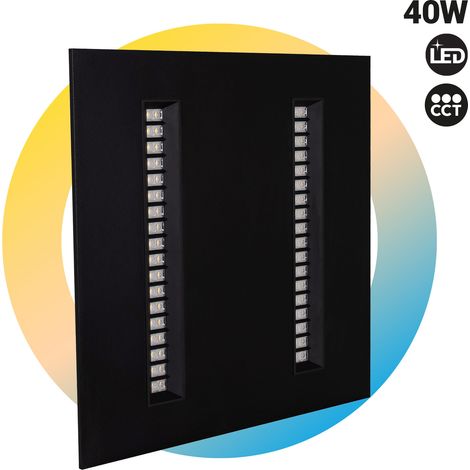 Panel LED Empotrable 60x60cm - 40W - UGR18 - Driver PHILIPS - - Negro