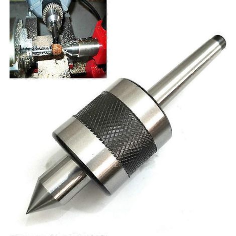 Nouvelle contre-pointe tournante de précision MT1 MT2 à cône Morse et triple roulement pour tour en acier, outil de tournage CNC haute vitesse pour gazebo rotatif (1/5)