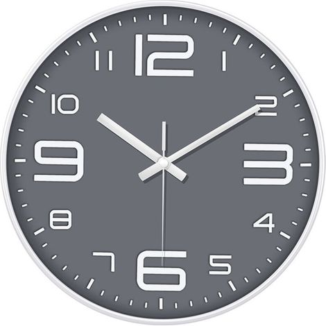 Horloge Murale Simple et Moderne 12 Pouces - Silencieuse, Élégante, Facile à Lire - Pour Toutes les Pièces (1/5)