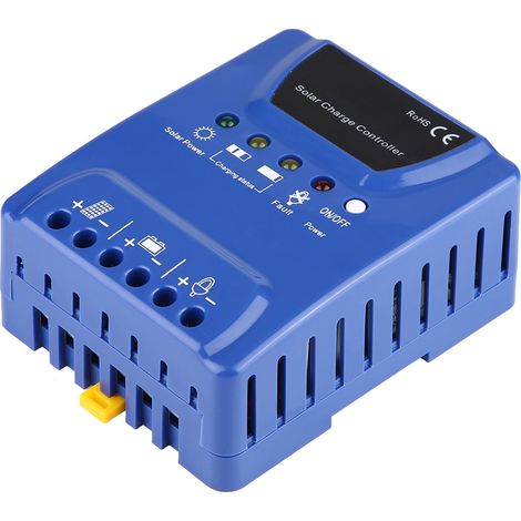 Contrôleur Solaire PWM 30 A 12 V / 24 V Auto-Détection - Pour Systèmes Hors Réseau - Chargeur Batterie - 1 Pièce (1/5)
