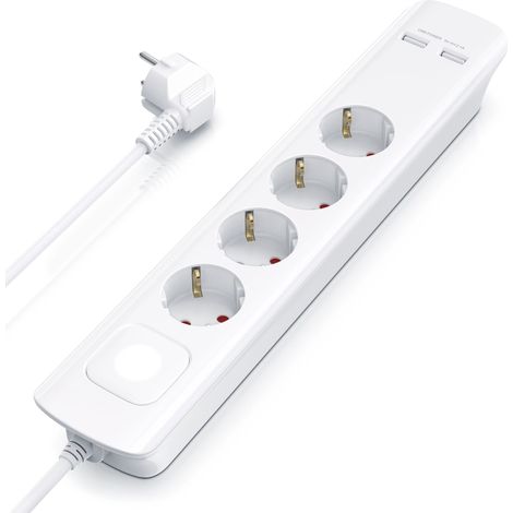 BEARWARE Steckdosenleiste Mehrfachsteckdose Steckerleiste 3680W, 4-fach (1/5)