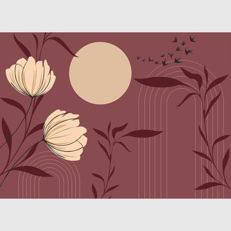 Papier peint intissé - Jardin chinois - 375x270 cm (1/5)