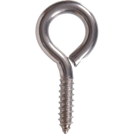 Crochet À Vis - Crochet En Acier Inoxydable 42 mm - Pour Mur Bois Meuble Porte - Usage Intérieur Extérieur - Lot De 6 (1/5)