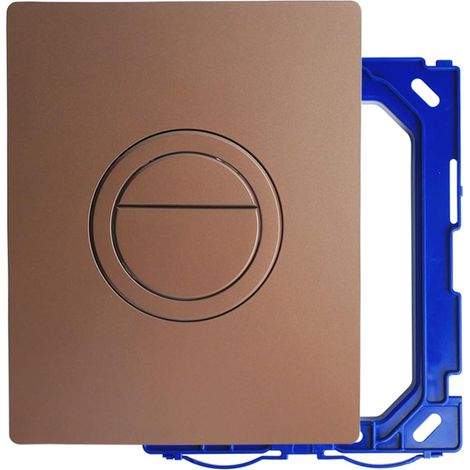 Remplacement de plaque de commande de chasse d'eau, panneau pour réservoir encastré à double débit, pièce de rechange pour économie d'eau pour WC suspendu (Rose) (1/5)