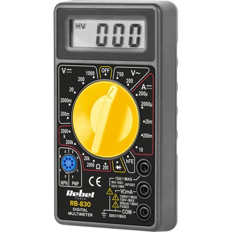 Multimètre rebel rb-830 1999 lectures affichage LCD (1/4)