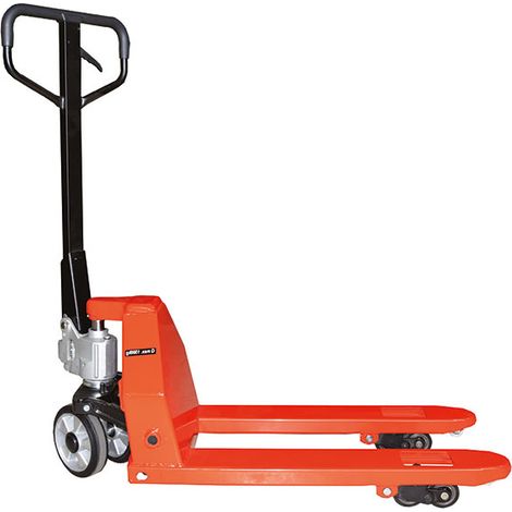 Palettenhubwagen mit kurzen Gabeln 800 x 450 mm, 1,5 t – Halbpaletten und Schüttgut – Lager, Handel, Handwerk - ACN15800X450