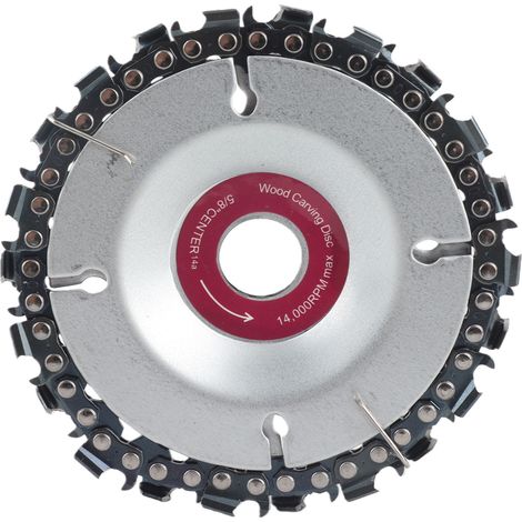 Disco de corte y ranurado de 10 cm (4 pulgadas) para amoladora angular, hoja de sierra, herramienta para trabajar la madera, placa de cadena (1/5)