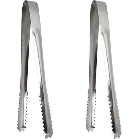 Pince à Sucre, 2 Pcs Pince a Glacon en Acier Inoxydable, Pince à Sucre en Forme de U Acier Inoxydable, Mini Pince à Bonbon, pour Cuisine, Café, Fête, Bar et Buffet (1/5)