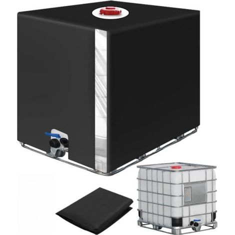2PC Couvercle pour cuve IBC, Film transparent, Anti-UV, Pour réservoir eau 1000L (1/3)