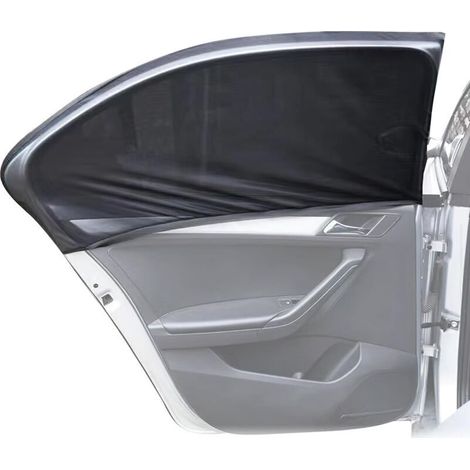 Pare Soleil Voiture 2 Pièces Anti UV, Rideau Occultant Voiture, Protege Soleil Voiture, Cache Soleil, 66 x 55 cm