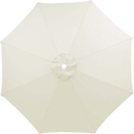 Grand auvent de rechange pour parasol de terrasse de 3 m à 8 baleines pour table d'extérieur, parasol de marché de rechange pour cour, jardin, plage, piscine, terrasse (auvent uniquement)