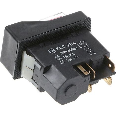 1 Interrupteur électromagnétique triphasé, contacteur autobloquant 250V 16A, contrôleur de maintien sans alimentation pour moteur industriel