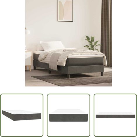Matelas à ressorts ensachés - Matelas à ressorts ensachés pour enfants fermeté moyenne 80x160 cm velours (1/5)