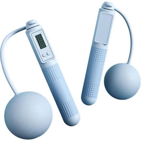 Corde À Sauter - Compteur Intégré - Câble Acier Réglable - Poignées Ergonomiques - 1 Pièce (1/3)