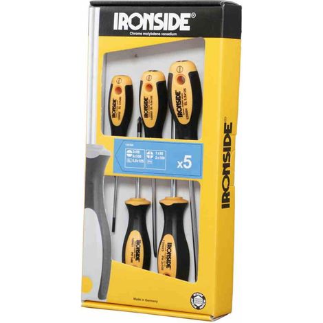 Schraubendreher-Set 5-teilig 2500 2-Komponenten-Griff Chrom-Vanadium-Stahl (1/4)