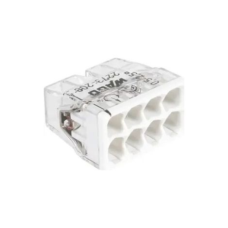 Borne WAGO S2273 8 entrées pour fil rigide de 0.5 à 2.5mm, 10 pièces