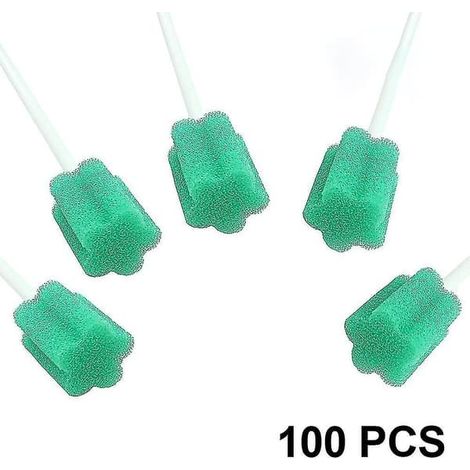 100 éponges buccales stériles pour soins buccaux (1/4)