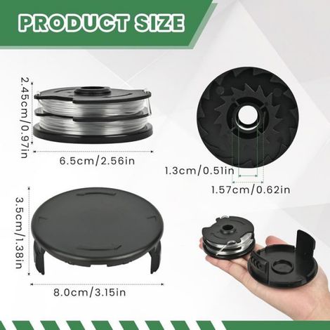 Bobine Fil Coupe Bordure Pour Parkside Rotofil[G174] (1/5)