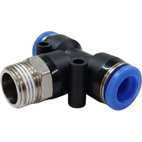 Raccordo a T con filettatura Tekalan da 1/2" fino a 12 mm di diametro (1/4)