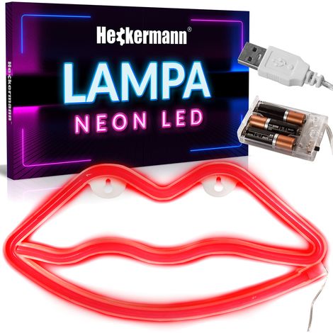 Heckermann LED-Neon-Hängelippen