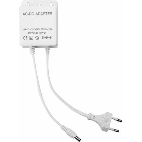 Alimentation Secteur 110 240 V AC Sortie 12 V DC Prise EU Caméra Sécurité CCTV IP AHD Étanche (1/3)