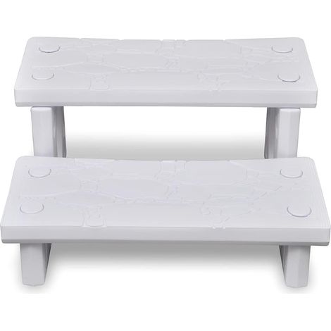 Maison Exclusive - Marches de spa Blanc (1/4)