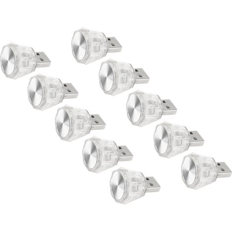 10 Mini-USB-LED-Leuchten, einstellbare Helligkeit, tragbare Innenraumbeleuchtung, LED-Ambientelampe, Autozubehör, 5 V (1/5)