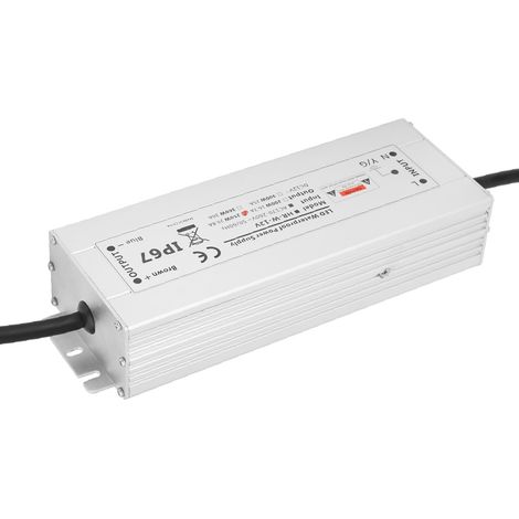 Alimentation LED 250 W étanche IP67, transformateur de commande LED (12 V 20,8 A HRW-12V250W) (1/5)