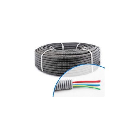 Gaine ICTA préfilée 3G1,5 BRV/J - Diamètre 16 mm - Rouleau de 100 m