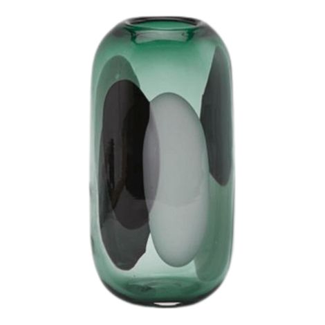 Vaso "Maculo" verde smeraldo per fiori e piante, da h 33 x 18 x 12 cm