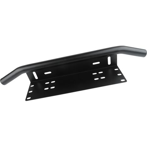 Barre de support pour éclairage de plaque d'immatriculation en alliage d'aluminium noir 60x12x9cm pour feux de travail et de route de véhicules tout-terrain (1/5)