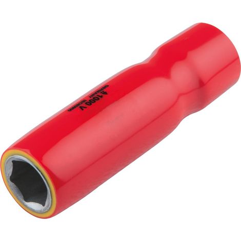 KS Tools 3/8" Stecknuss mit Schutzisolierung, lang, 13 mm - 117.1093 (1/3)