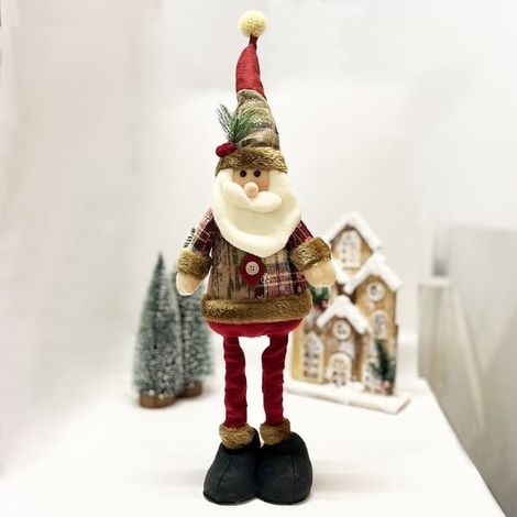 Décorations de Noël rétro à motif flocons de neige et carreaux, pour poupées, hôtels et centres commerciaux (1/5)