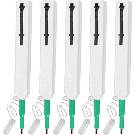 Stylo de nettoyage de connecteur de Fiber optique, 5 pièces, plus de 800 temps de nettoyage, pour 2.5mm SC ST FC