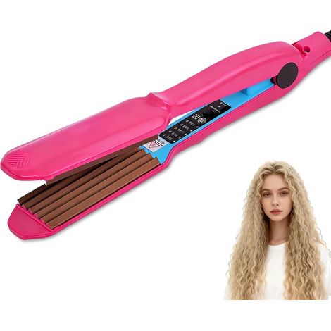 Fer à Friser, Fer à Boucler Céramique avec 4 Réglages de Température pour Coiffures Volumineuses, Chauffage Rapide, Boucleur a Cheveux pour Salon Maison Voyage Fête Soirée (1/5)