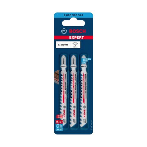 Bosch wood EXPERT Hardwood Fast T 144 DHM Jigsaw Blade 3-pc 2608900541