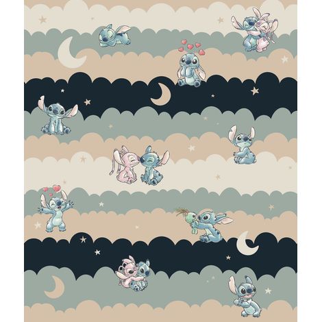 Papier peint - Disney Lilo and Stitch Cozy Clouds - Rouleau: 212 x 250 cm