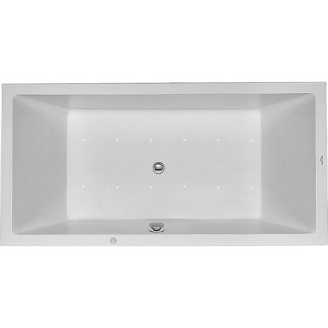 Baignoire Bain à remous rectangulaire STARCK 252 l 180x90 blanc, 2 dossiers Combi-Syst E