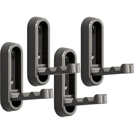 Foldable Hooks, Wall Mount Wall Clothes Hanger Storage, 4x Heavy Duty Hooks Decorative Organizer, Space-Saving Holder for Coats, Towels, Hats, Bags, Keys, 2.91x0.94x0.51 Inches (1/5)