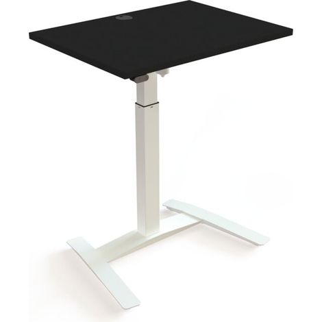 STIER Table haute électrique 501-9 80 x 60 cm Noir/Blanc mélangé 72-120 cm (1/3)
