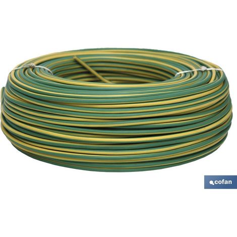 Rotolo Di Cavo H07v-K 1x1.5mm2 Giallo/Verde (100m) (1/3)