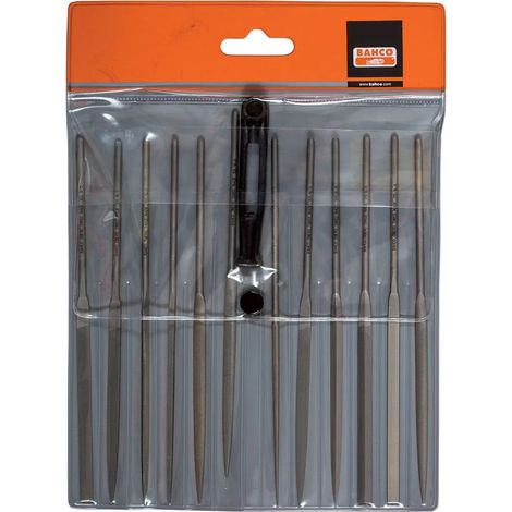 Utensili di finitura Bahco needle file set taglio grossolano 160 mm